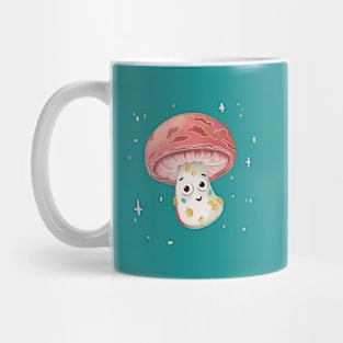 Cute Pink Rosy Veincap mushroom Mug